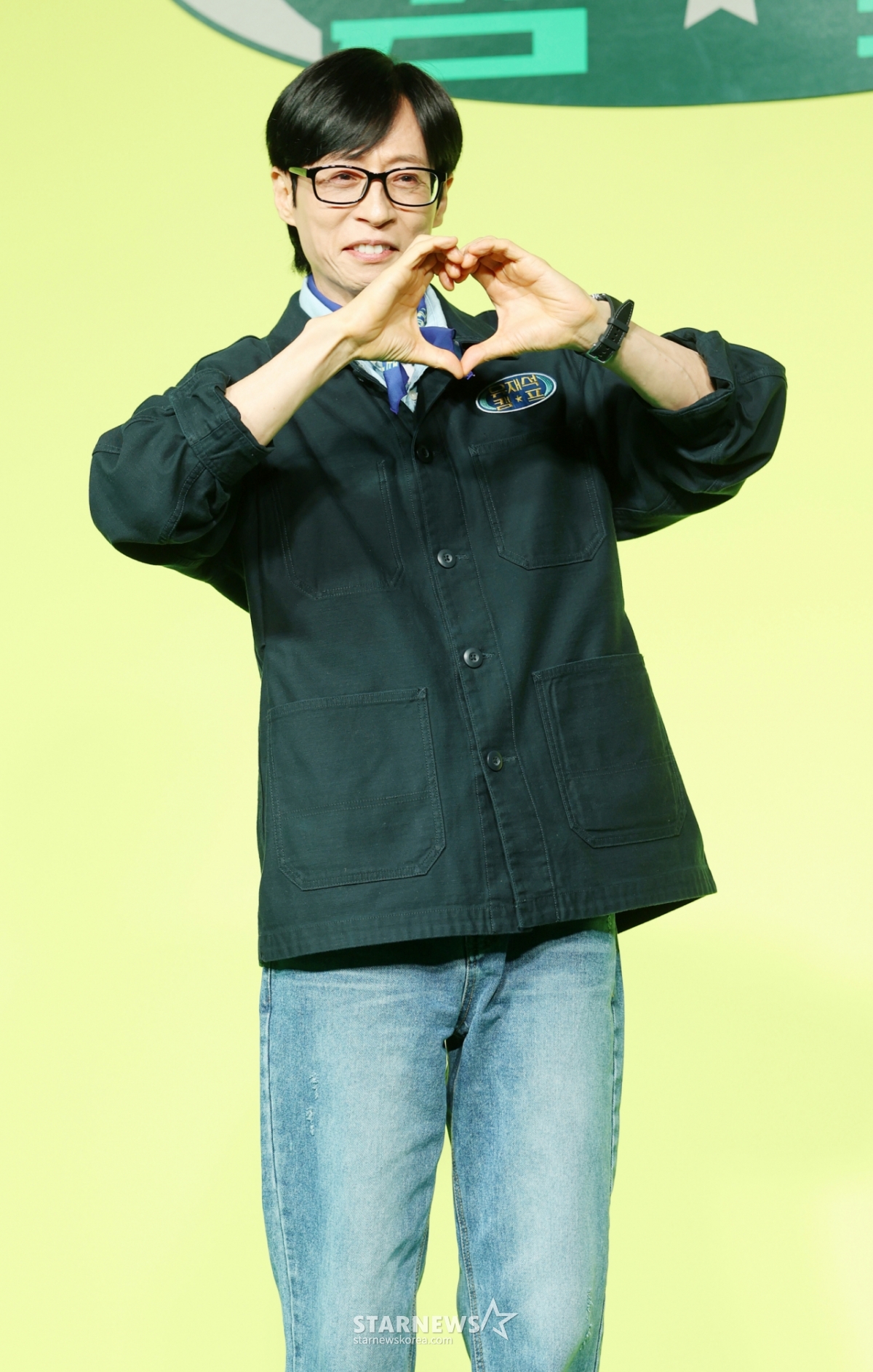 Broadcast personality Yoo Jae-suk poses at the Netflix 'Yoo Jae-suk Camp' production announcement held on the morning of the 19th at Seoul Jongno-gu JW Marriott Dongdaemun Square Seoul. /2026.05.19 /Photo=Kim Hwi-seon hwijpg@