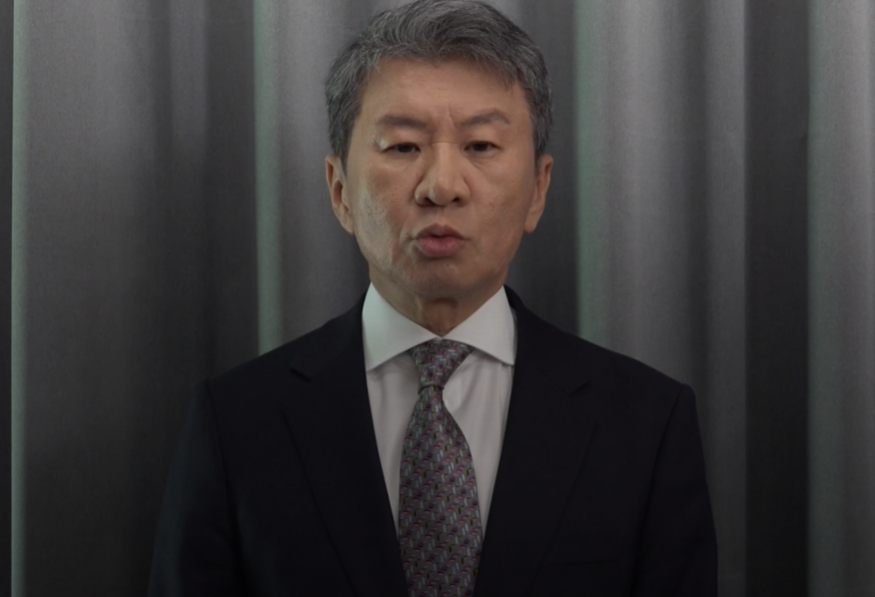 KFA President Chung Mong-koo announcing his resignation. /Photo=Korea Football Association (KFA) video still