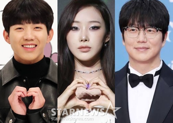 (Từ trái sang) Dowoon (DAY6), Gisele Espa, Sung Si Kyung / Ảnh = Star News