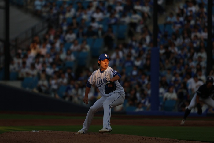 Samsung's Won Tae-in is pitching against Doosan on the 29th. /Photo=Samsung Lions