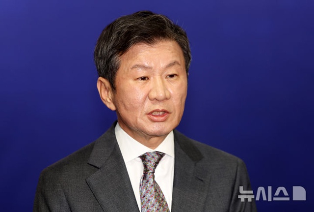 Jeong Mong-gyu, President of Han Chuk-gu-hyeop (Chairman). /Photo=NEWSIS