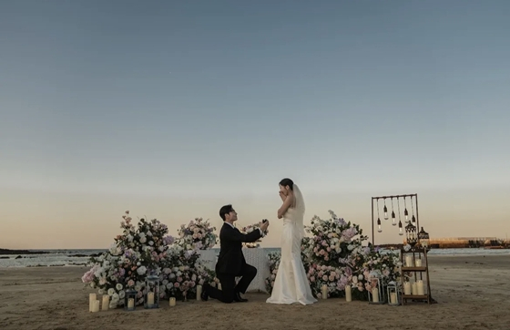 '예비 신부' 23기 순자, ♥영철과 제주 웨딩스냅 공개.."프러포즈만 3번"