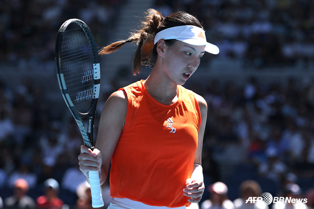 Chinese tennis player Wang Xinyu. /AFPBBNews=NEWS1