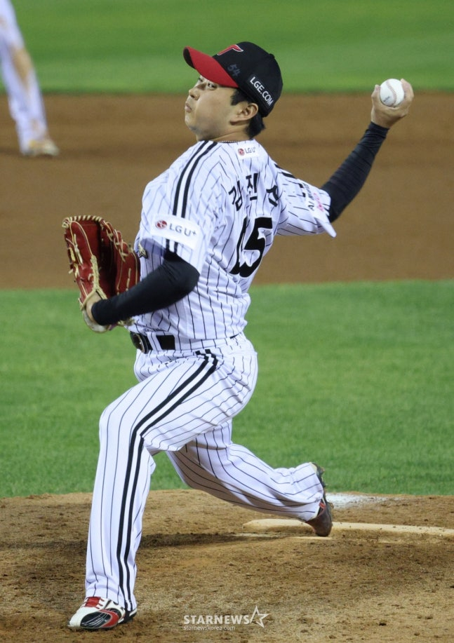 Питчер-спасатель LG Twins Ким Джин Су. /Фото = Ожидание Ким Чжин Гёна