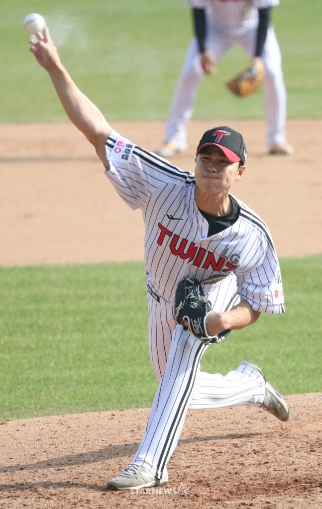 LG Twins Baek Seung-hyun. /Photo=Chief correspondent Kim Jin-kyung