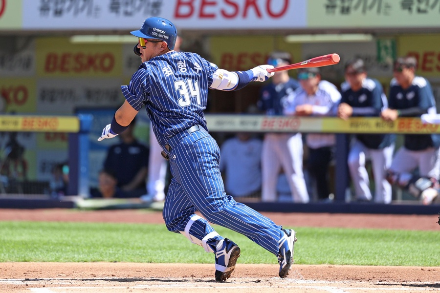 Чхве Хён У, который 31-го числа ударит по матчу с Дусаном. /Фото = Samsung Lions