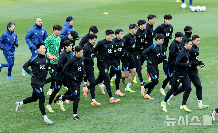 韓国サッカー代表チームの選手たちの姿。 /写真=ニューシス