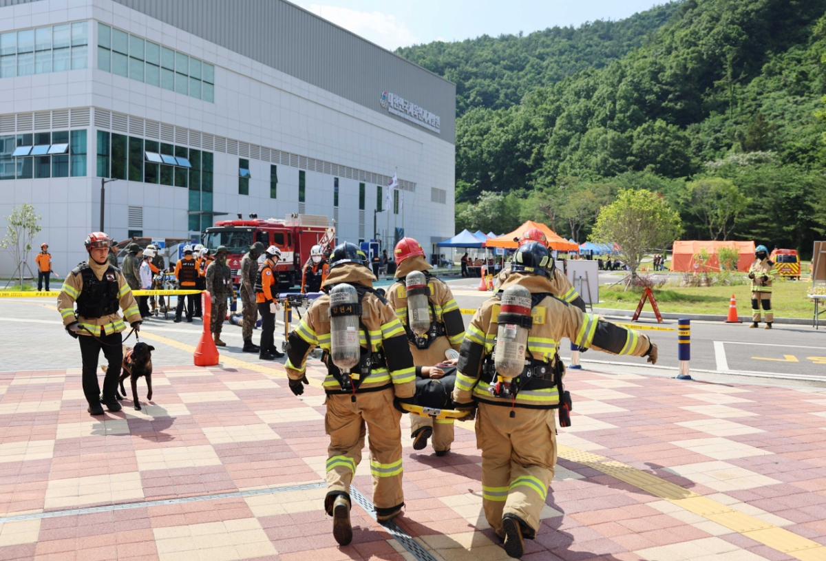 Scene of the 2026 Emergency Comprehensive Rescue Drill. /Photo=Republic of Korea Sports Council