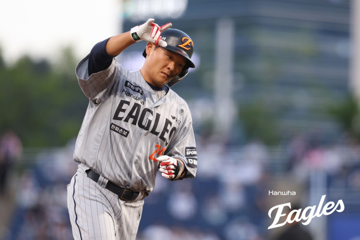 Kim Tae-yeon de los Hanwha Eagles. /foto=Hanwha Eagles