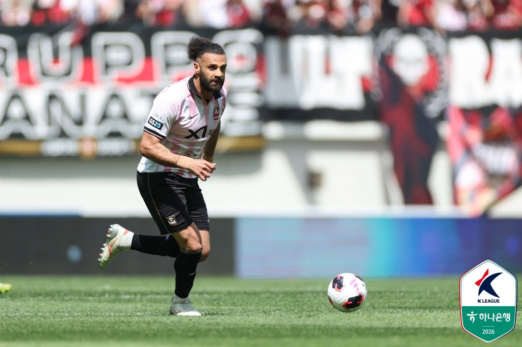 FCソウル所属であり、ヨルダン国家代表センターバックのヤザン·アルアラップ。 /写真=韓国プロサッカー連盟提供