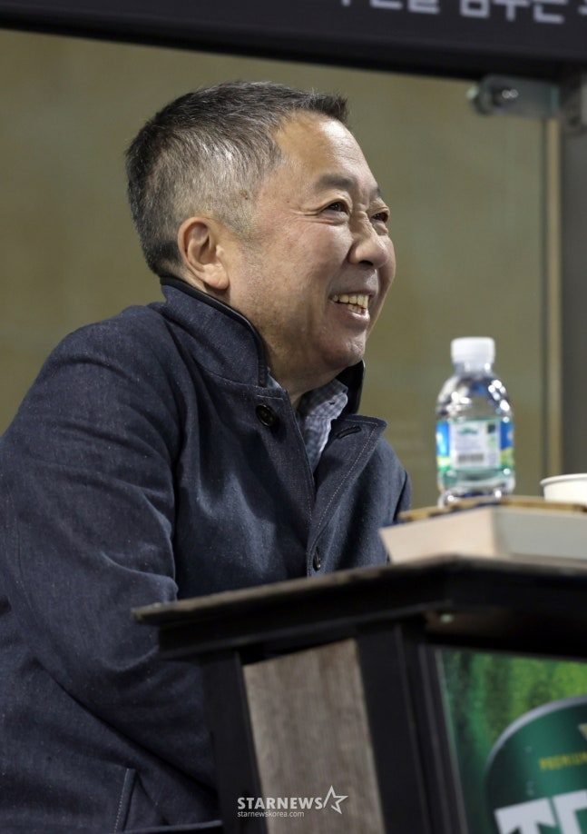 斗山（トゥサン）グループの朴ジョンウォン会長兼斗山ベアーズのオーナー。/写真=金ジンギョン待機者 