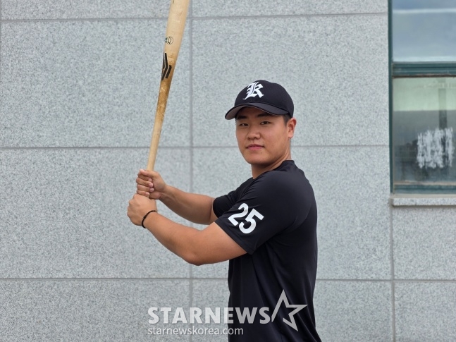 光州一高の捕手であり、主将のキム·ソンビンが2日、光州一高でスターニュースと会ってインタビューした。 /写真=キム·ドンユン記者 
