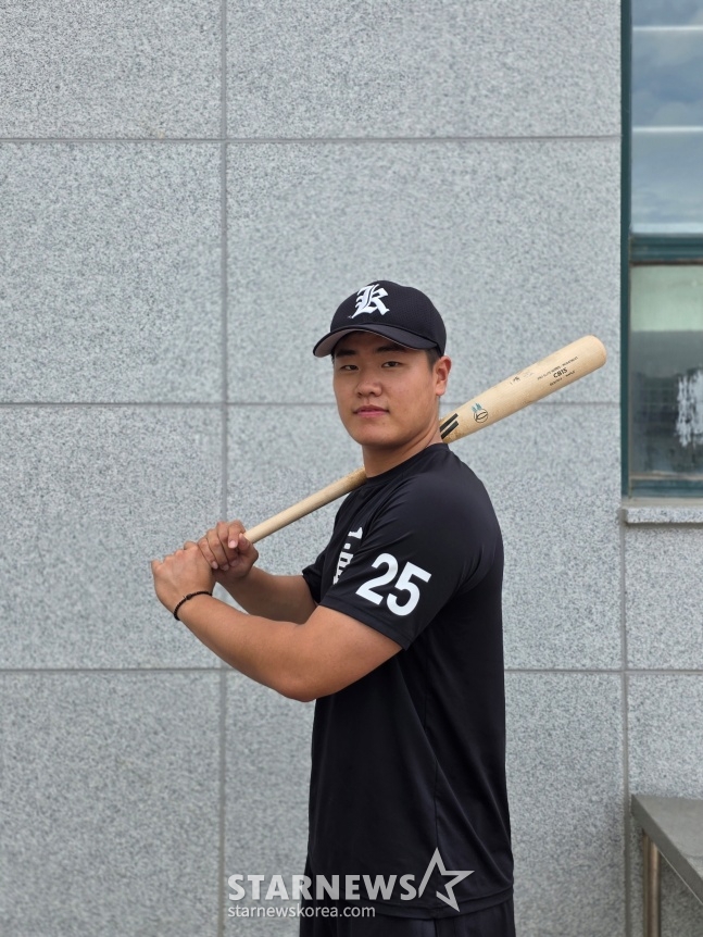 光州一高の捕手であり、主将のキム·ソンビンが2日、光州一高でスターニュースと会ってインタビューした。 /写真=キム·ドンユン記者 