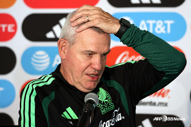 Mexico national team coach Javier Aguirre. /AFPBBNews=NEWS1