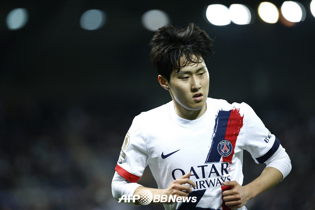 パリ·サンジェルマン（PSG）の李カンイン。 /AFPBBNews=ニュース1