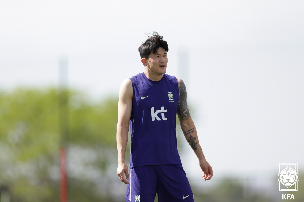 サッカー韓国代表の守備手、キム·ミンジェ。/写真=大韓サッカー協会提供