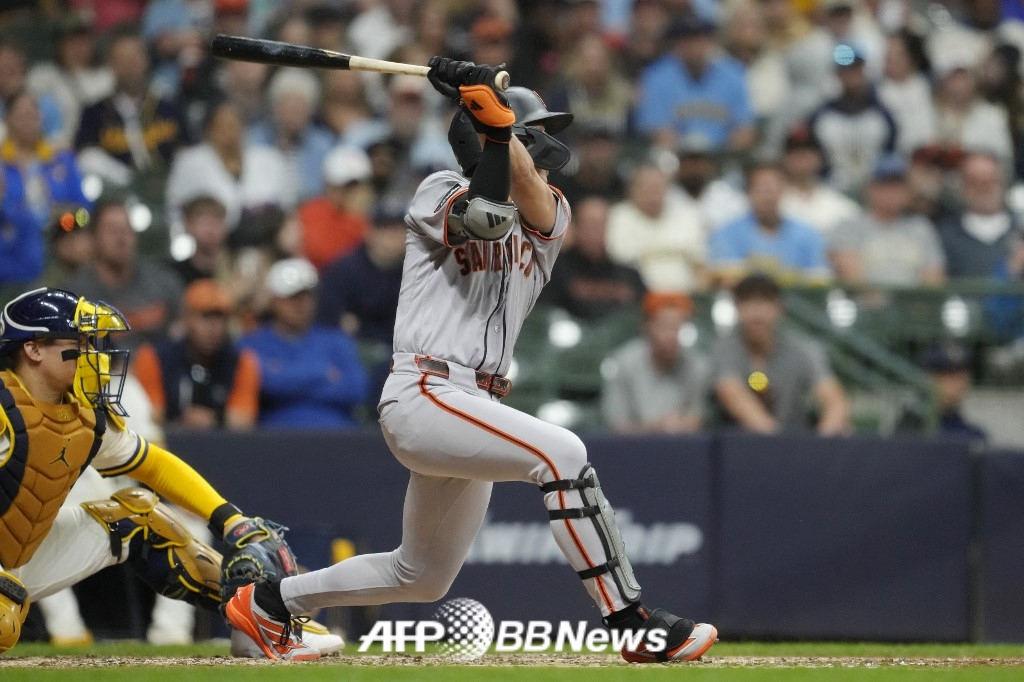 Jardinero de los San Francisco Giants Lee Jung-hoo. /AFPBBNews=NEWS1