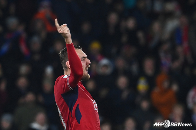 Czech Republic striker Tomas Hor, the scorer of the winning goal. /AFPBBNews=NEWS1