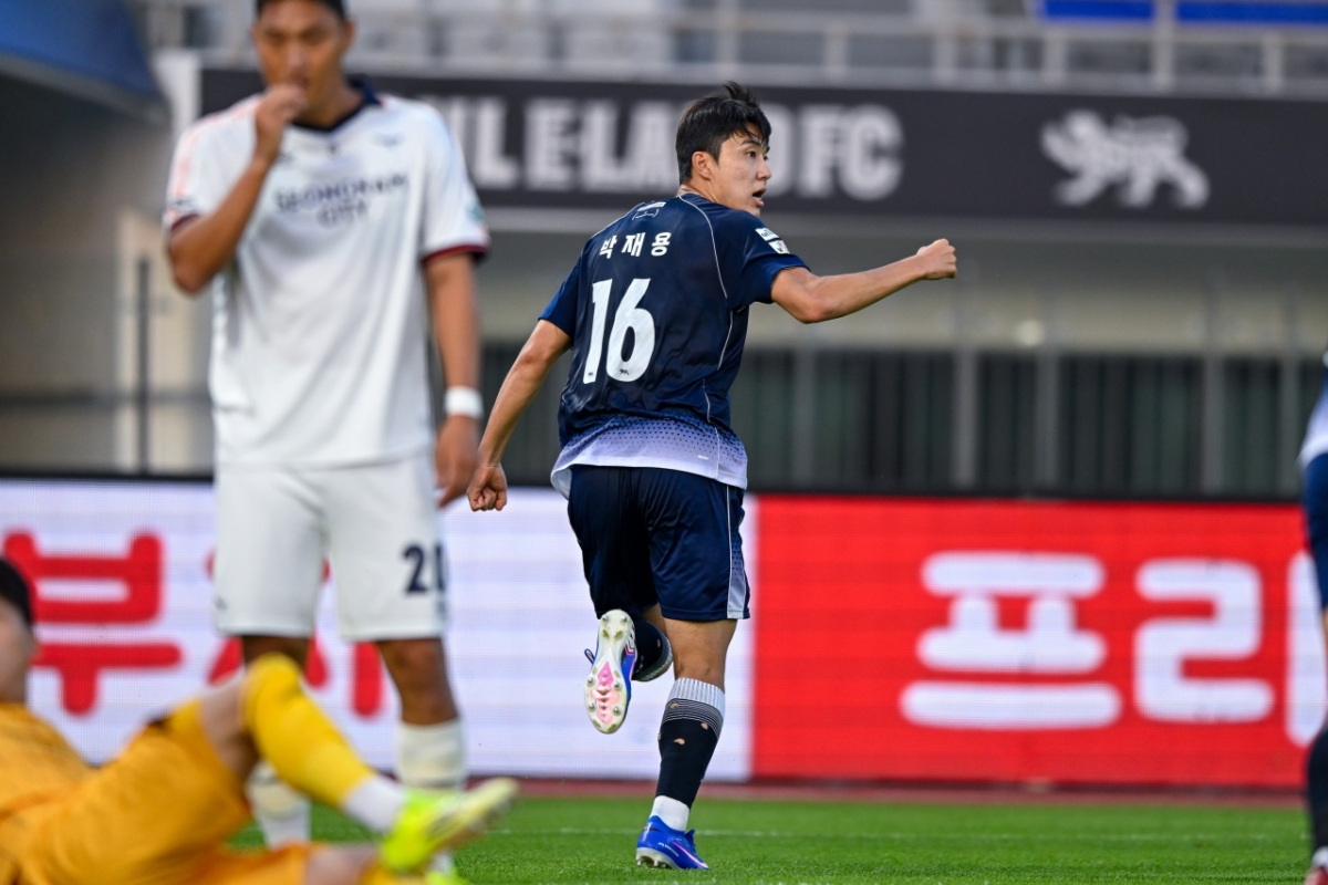 Park Jae-yong, delantero del Seúl E Land. /Foto=Seúl E Land proporcionado