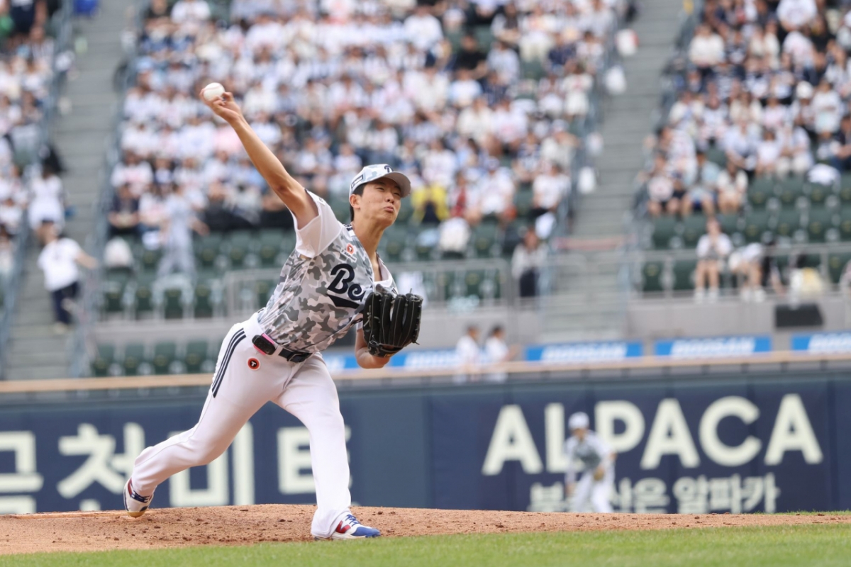Doosan Bears pitcher Choi Min-seok. /Photo=Provided by Doosan Bears