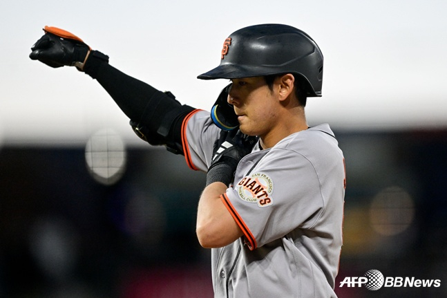 Lee Jung-hoo de los San Francisco Giants. /AFPBBNews=NEWS1