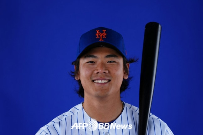 Bae Ji-hwan de los Mets de Nueva York. /AFPBBNews=NEWS1