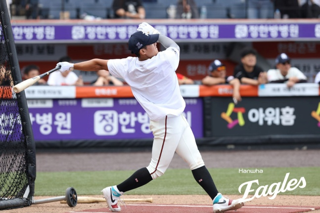 Deoksu High's Eom Jun-sang. /Photo=Hanwha Eagles