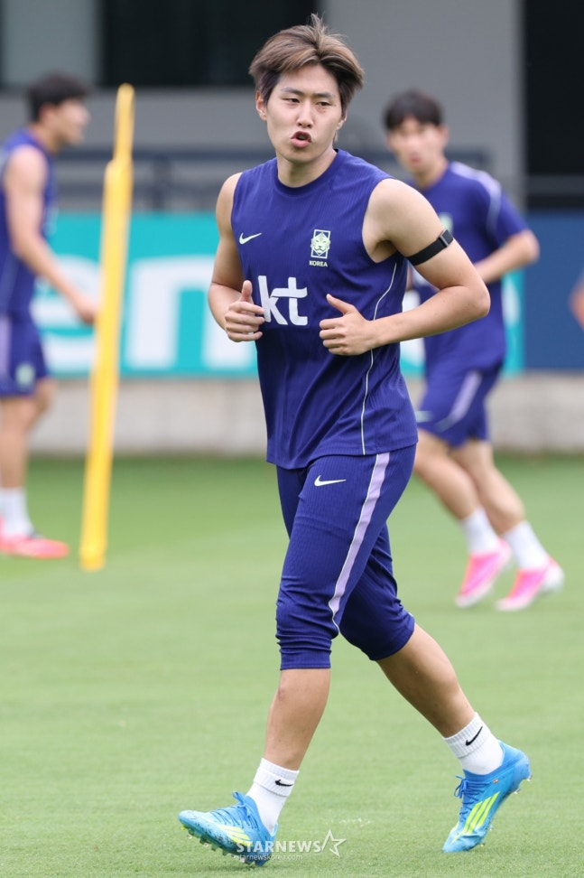 Lee Kang-in, delantero de la selección de fútbol de Corea del Sur. /foto=corresponsal jefe Kim Jin-kyung
