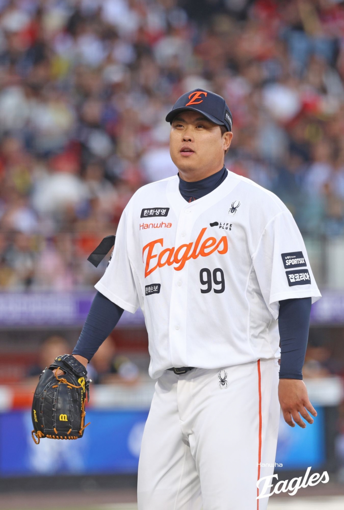 Hanwha's Ryu Hyun-jin on the 11th. /Photo=Hanwha Eagles