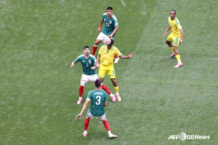 メキシコ-南アフリカの試合の場面。 /AFPBBNews=ニュース1