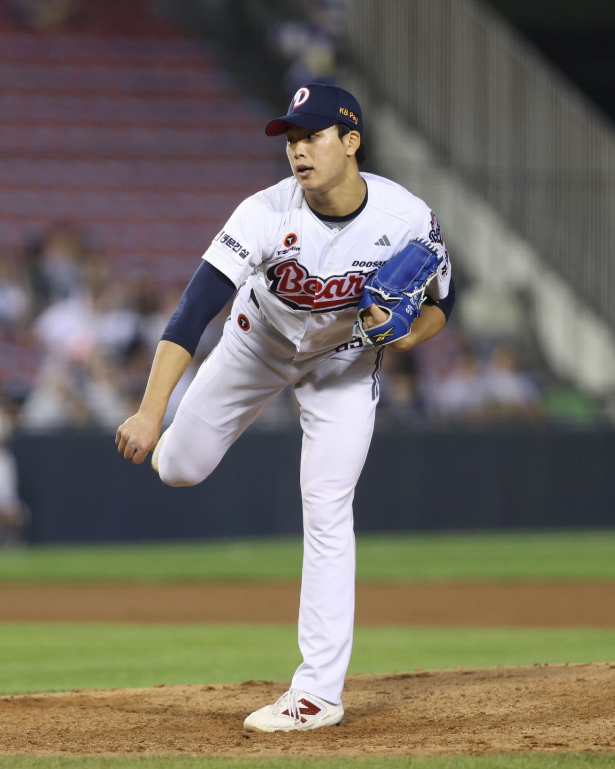 Cầu thủ ném bóng Choi Jun Ho của Doosan Bears. /Ảnh = Doosan Bears cung cấp