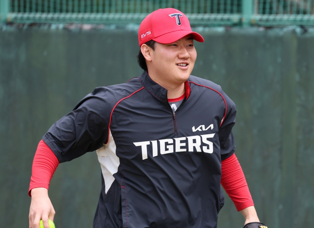 Lanzador de los KIA Tigers, Kim Si-hoon. /Foto=Proporcionado por los KIA Tigers
