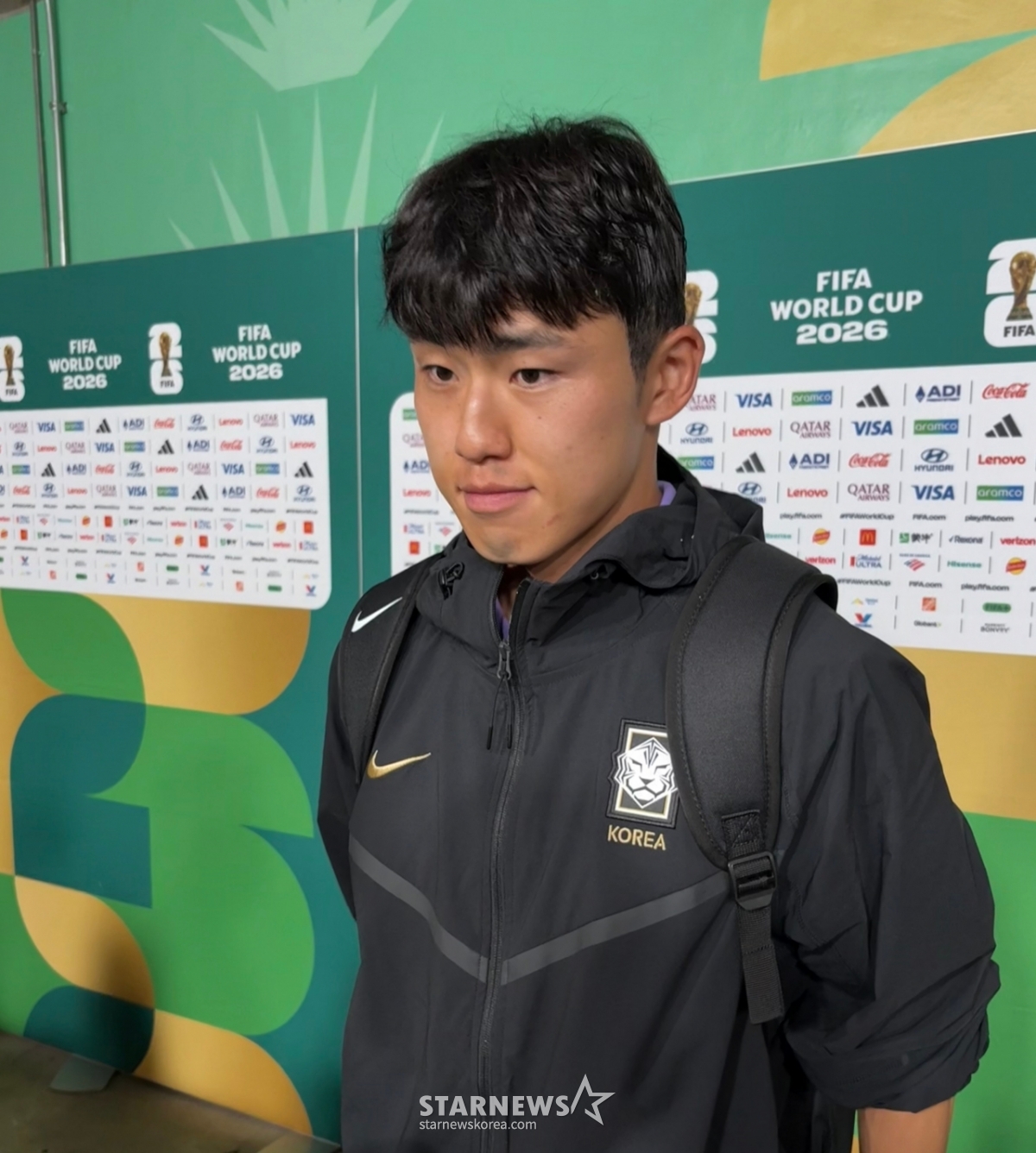 試合後、ミックスドゾーンで会ったイ·ギヒョク。 /写真=朴コンド記者