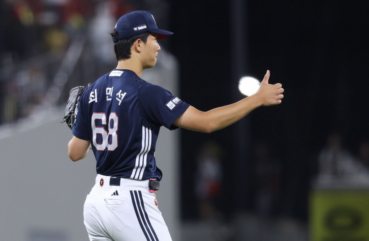 12日、光州(クァンジュ)斗山(トゥサン)ベアーズ対KIAタイガース戦。 斗山(トゥサン)の先発投手チェ·ミンソクの姿。 /写真=斗山ベアーズ提供