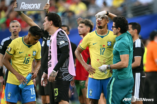 Brazilian squad. /AFPBBNews=NEWS1