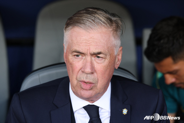 Carlo Ancelotti, Brazil national team coach. /AFPBBNews=NEWS1