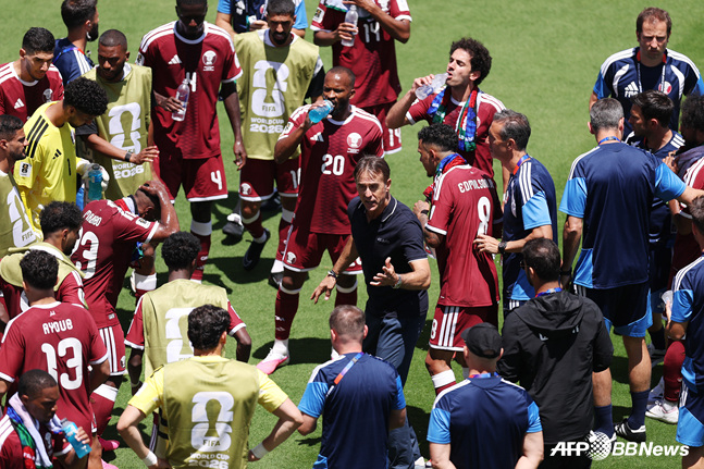 Qatar team. /AFPBBNews=NEWS1