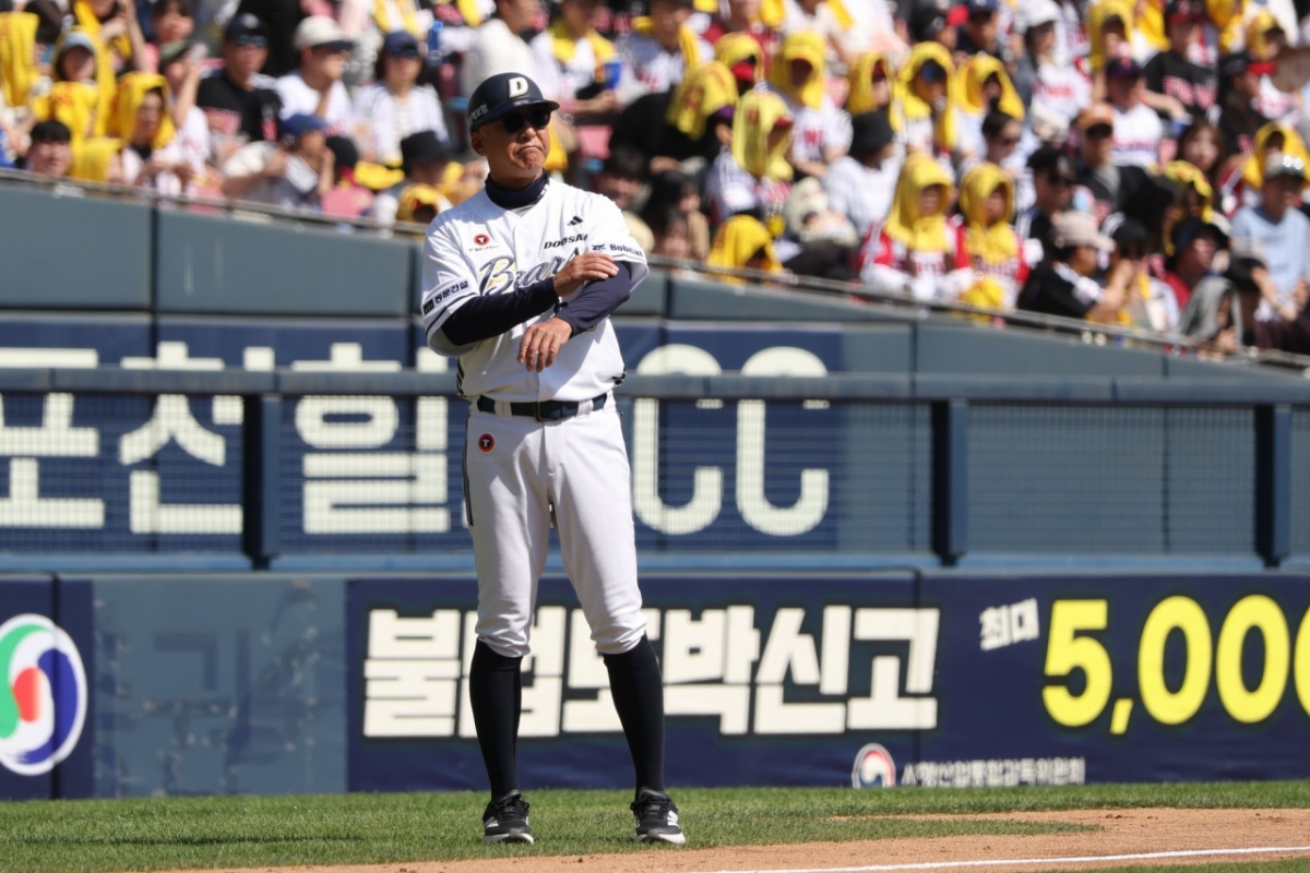 Тренер Дзюру Гото Дусан Беарс. /Фото = Предоставлено Doosan Bears.