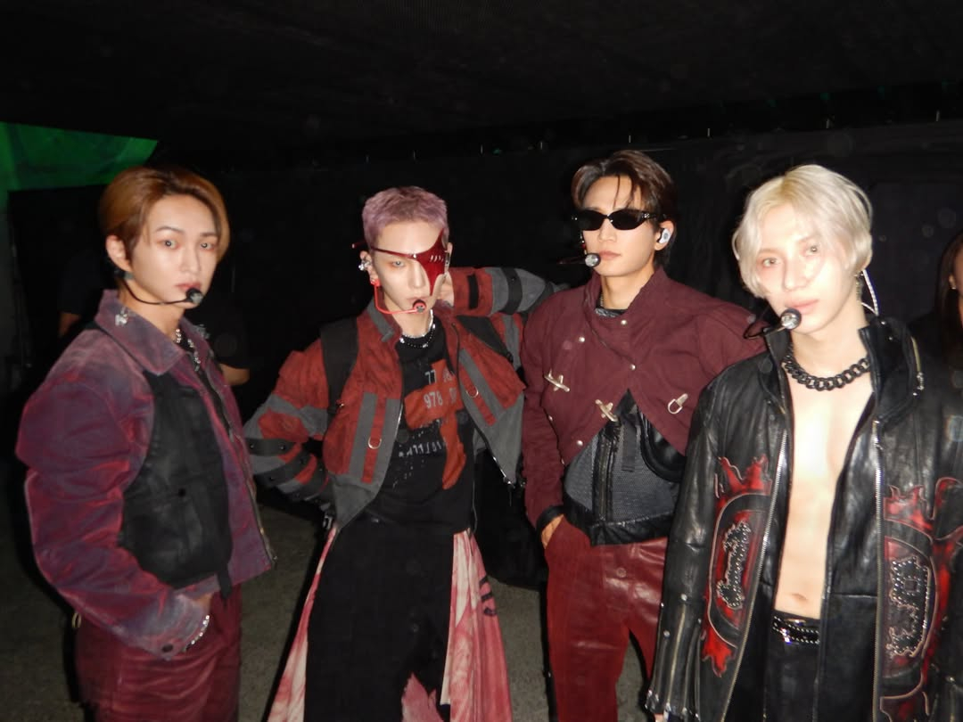 Từ trái qua phải Onew, Key, Choi Minho, Taemin/Ảnh = Key Instagram