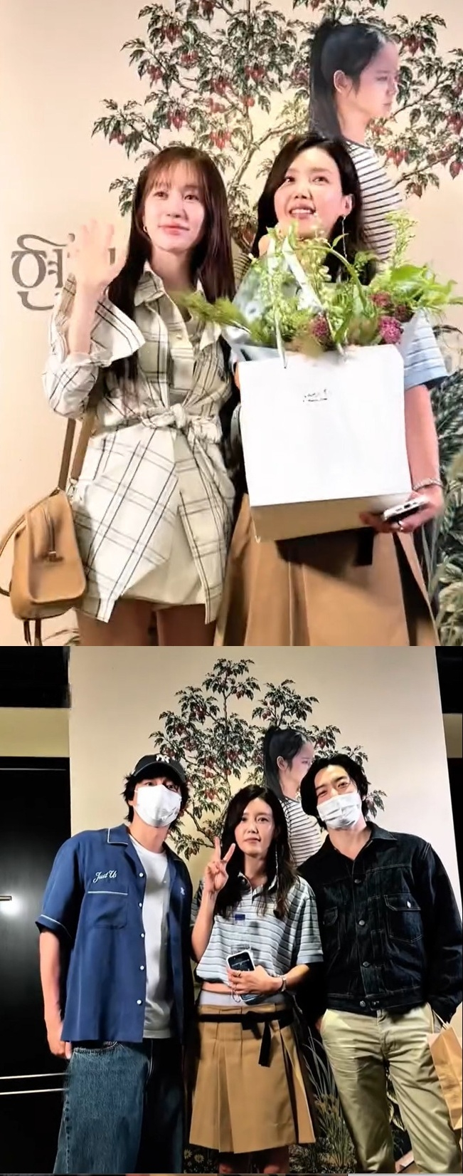=照片:蔡贞安的照片墙。