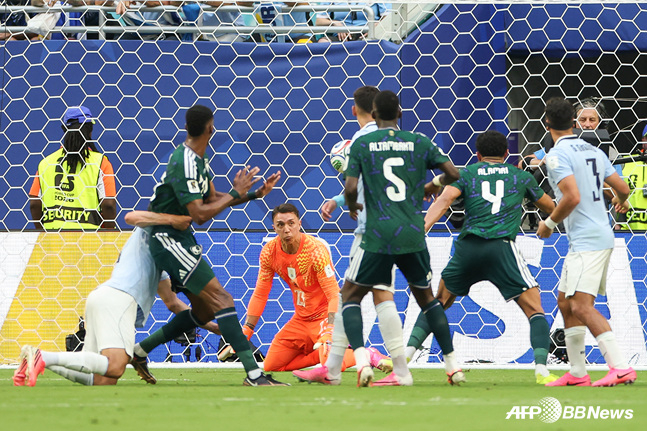Escena de gol de Arabia Saudita. /AFPBBNews=NEWS1