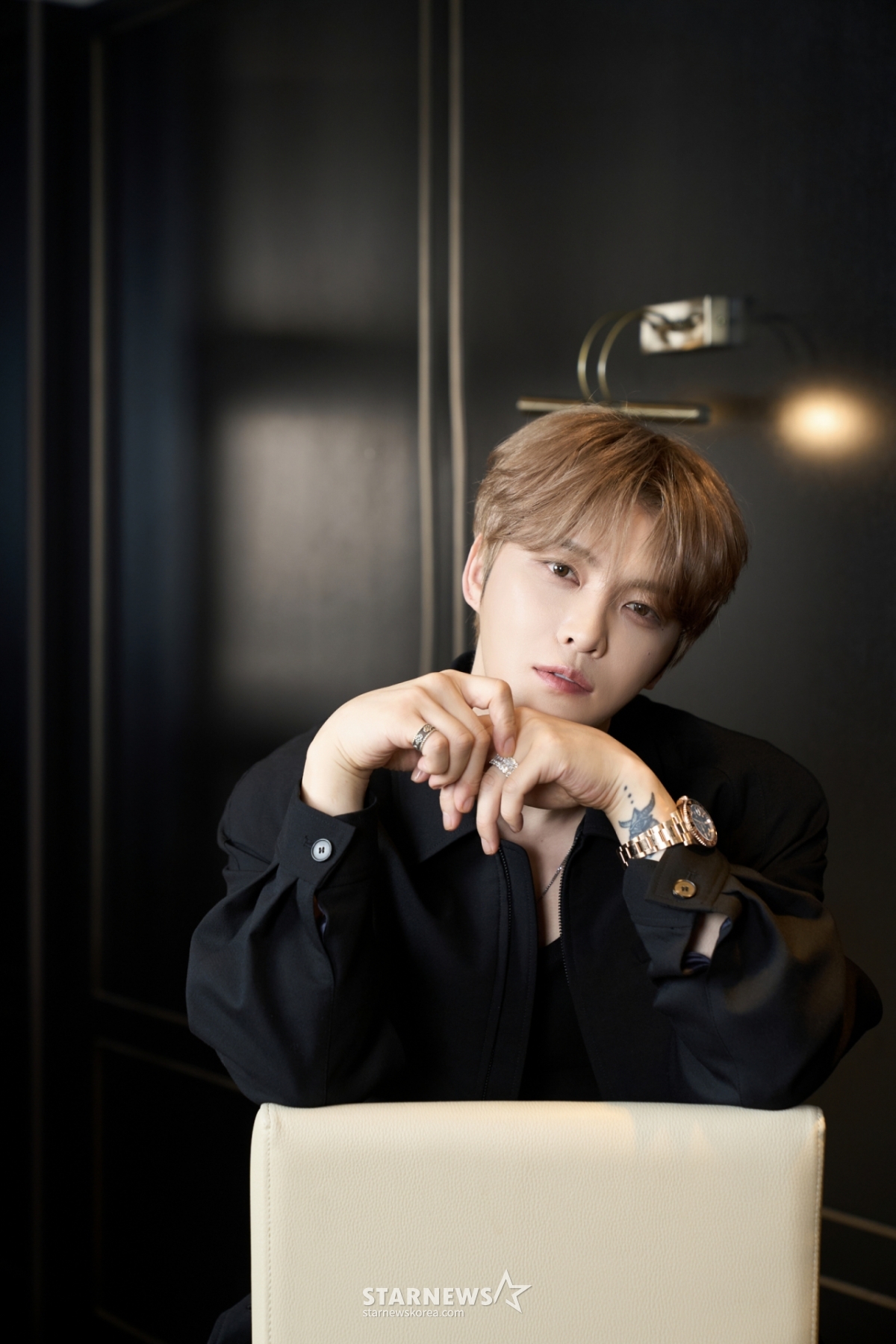 Kim Jae-joong, protagonista de la película 'Señor: Susurros de un espíritu maligno', posa para una entrevista en rueda de prensa celebrada el 16. /Foto proporcionada por Library Company 2026.06.16 /foto=Lee Dong-hoon photoguy@