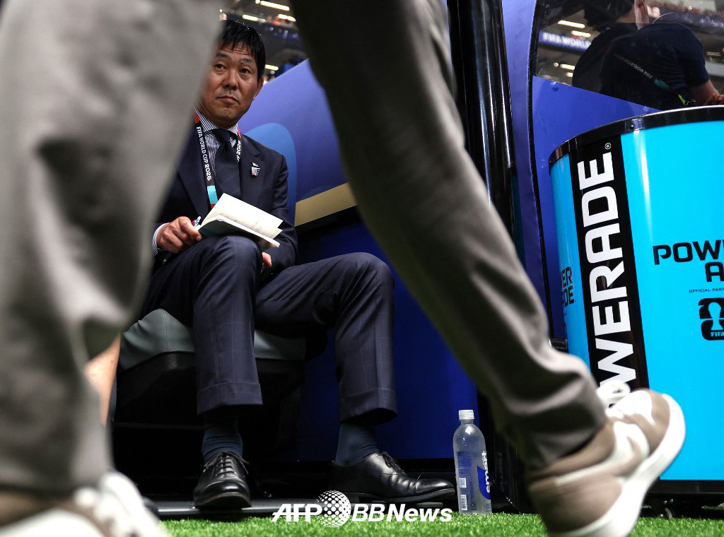 Hajime Moriyasu, manager of the Japan national football team. /AFPBBNews=NEWS1