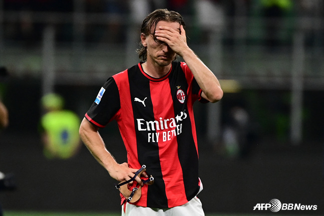AC Milan Luca Modric đang tiếc nuối. /AFPBBNews = Tin tức 1