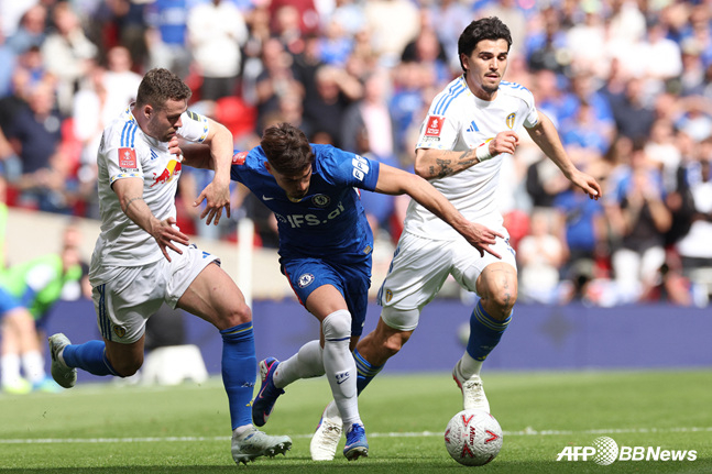 Hậu vệ trái Leeds Pascal Struik (phải). /AFPBBNews = Tin tức 1