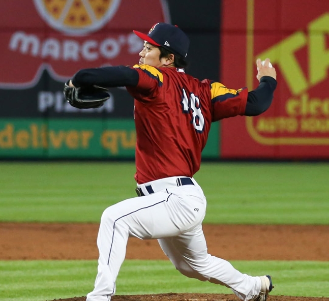 Ko Woo-seok in action. /Photo=Toledo Mud Hens official SNS