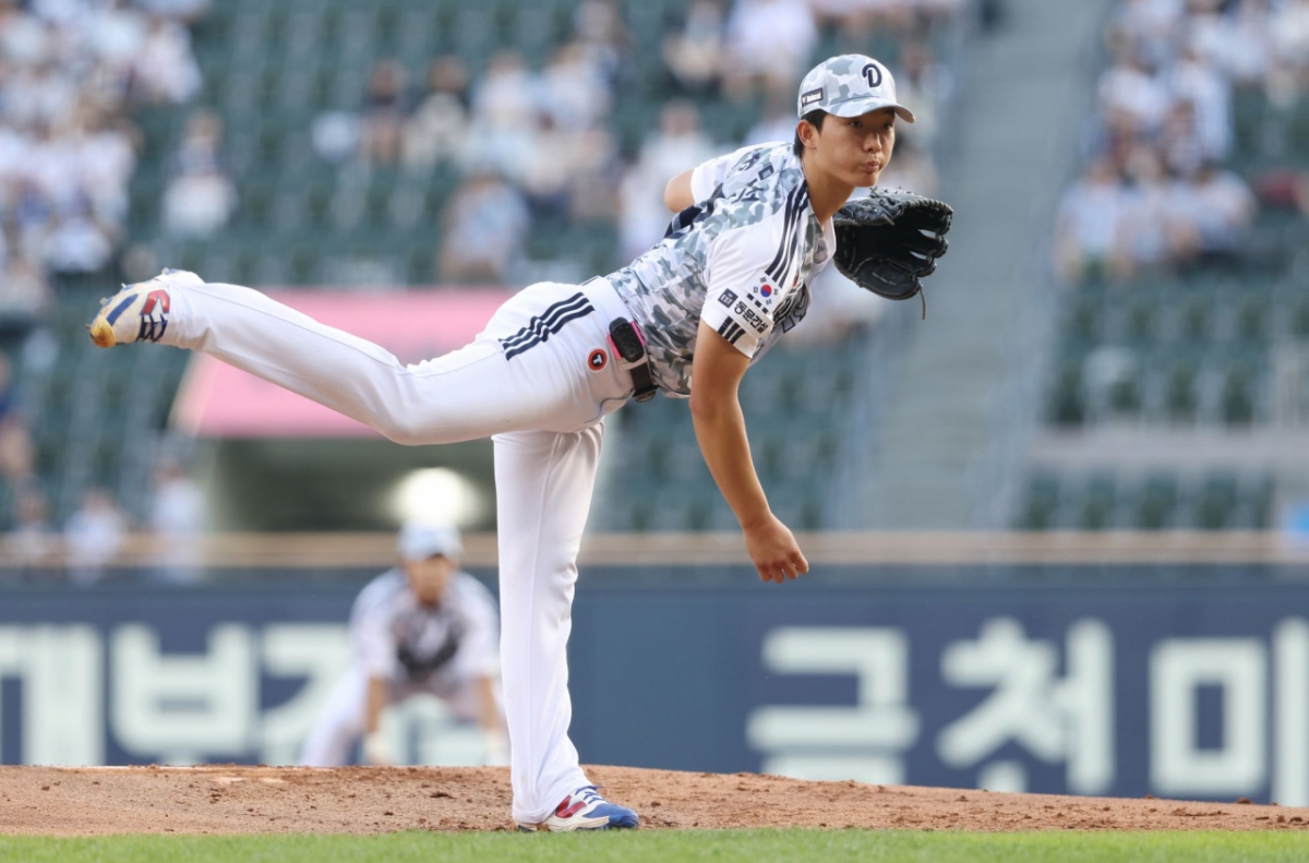 Doosan Bears' Choi Min-seok. /Photo=Doosan Bears