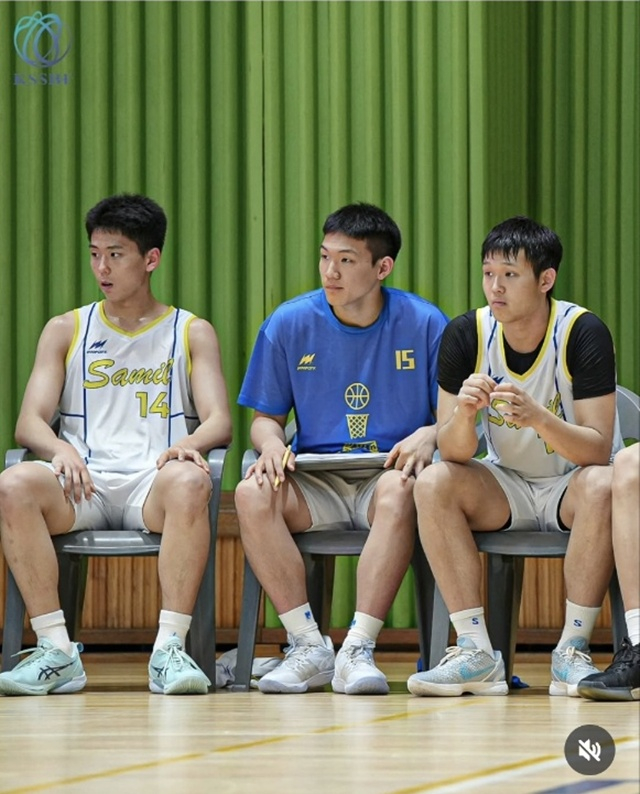 サムイル高校のバスケットボール部。 /写真=韓国中古バスケットボール連盟SNS