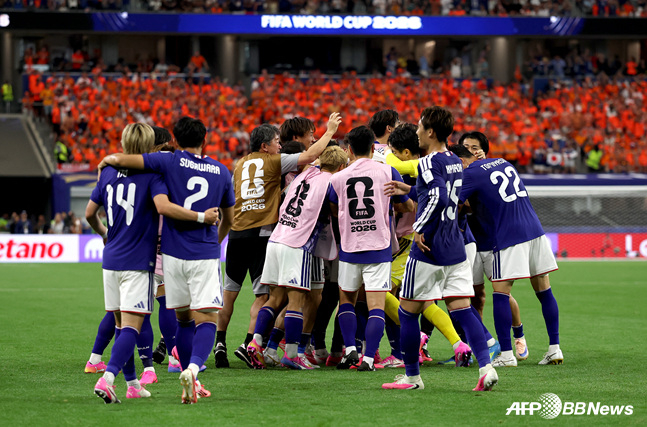 Selección de fútbol de Japón. /Foto=NEWS1