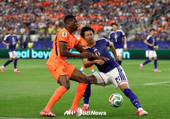 Scene from the Japan vs. Netherlands match. /AFPBBNews=NEWS1